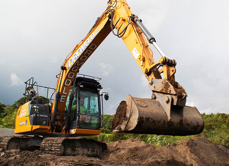 Dromgoole Planht Hire Chester, 13-tonne Case CX130D Excavator